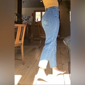 PACSUN high waisted cropped jeans